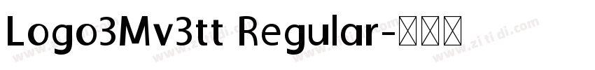 Logo3Mv3tt Regular字体转换